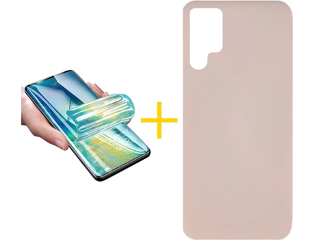 Carcasa + Protector de Pantalla para Samsung Galaxy S22 Ultra 5G ACCETEL Rosa Pastel