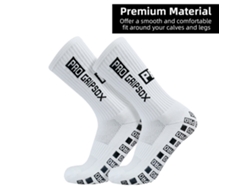 Calcetines Deportivos Unisex De Fútbol En Blanco Y Negro Con Agarre Antideslizante, Tallas 39-46.
