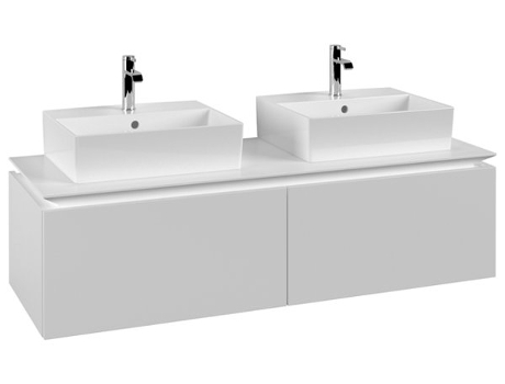 Mueble de tocador Villeroy &amp Boch Legato B668 1400x380x500mm 2 lavabos