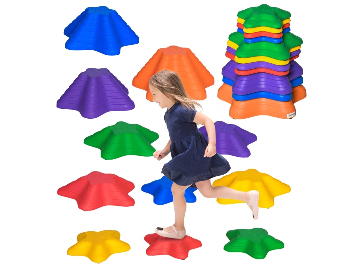 Piedras De Río Para Caminar En Equilibrio, Antideslizantes, Soportan Hasta 80 Kg.