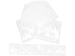 12 Plantillas Reutilizables De Animales, Modelos, Pinturas Y Decoraciones Temáticas.