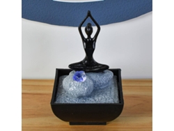Fuente de Agua ZEN'LIGHT Yoga 2 (Negro - 12x13x19 cm - Resina)