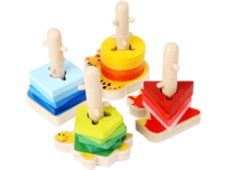 Bloques De Madera Educativos Para Niños Y Niñas