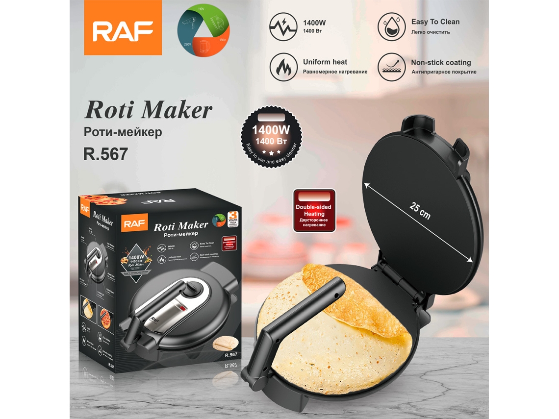 Eurogauge Casa Crepe Maker - Máquina De Torta Primavera - Electrodoméstico Torta Rolls Primavera - Crepe Maker - Stand Torta Maker