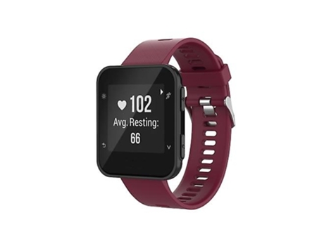Correa para reloj Garmin Foreathlete 35j / Forerunner 35j de silicona color rojo vino VENISYMLIS