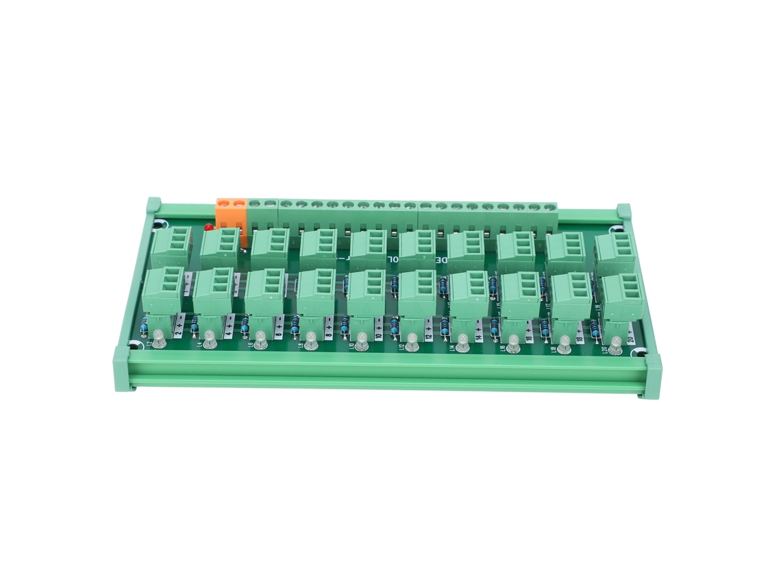 Yncm2026-tarjeta De Captura Terminal Block 20 Canales 3 Cable Din Rail Control Npn Pnp Para Industria Automática