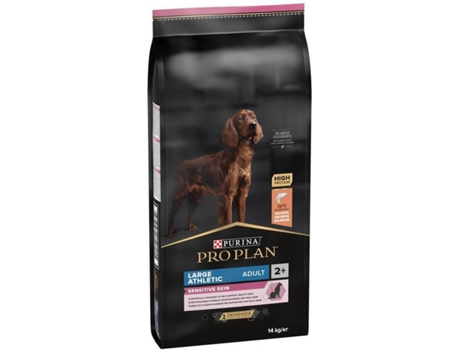 Pienso para Perros PURINA Pro Plan OptiDerma Large Athletic Sensitive Skin (14Kg - Seco - Razas Grandes - Adulto - Sabor: Salmón)