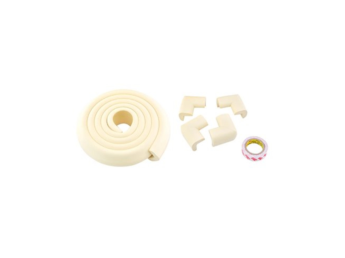Pack Rollo 2m Para Cantos Y 4 Protege Esquinas De Espuma