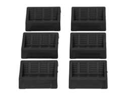 Juego de 6 protectores de goma para ruedas CHABERLU para muebles