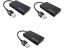 Lote De 3 Concentradores Portátiles Compactos De 30 Pulgadas Con 4 Puertos Y 5 Gbps Para Ordenadores.