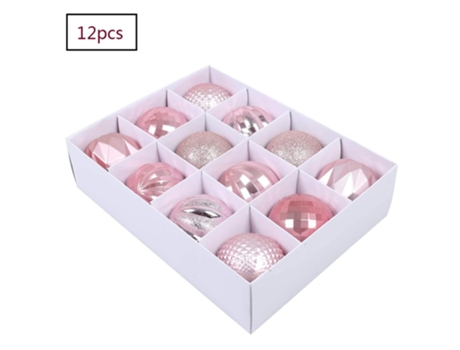 Conjunto de Adornos de Árbol de Navidad ZMDECQNA Adornos Navideños Juego Piezas Colores Caja Árboles Plástico Multicolor - 12un