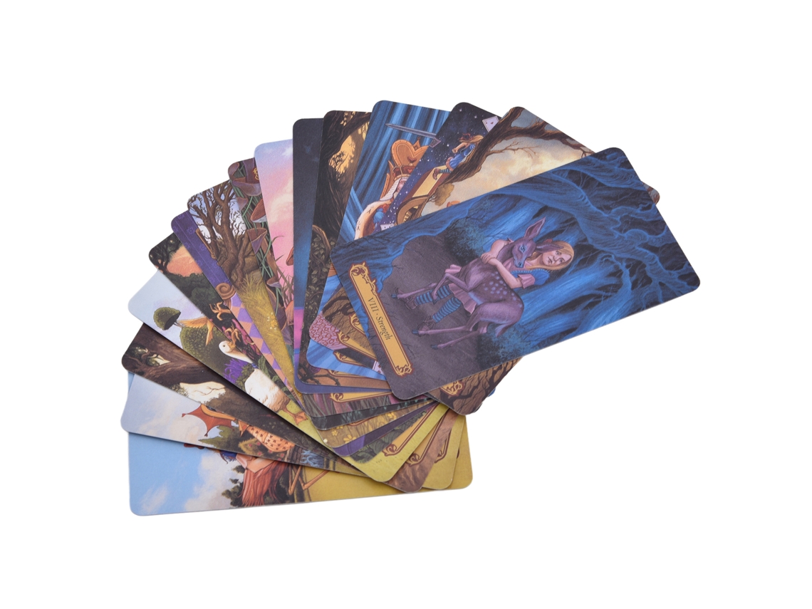 Baraja De Tarot Wonderland De 78 Piezas, Herramienta De Adivinación Para Principiantes, Papel Estucado.