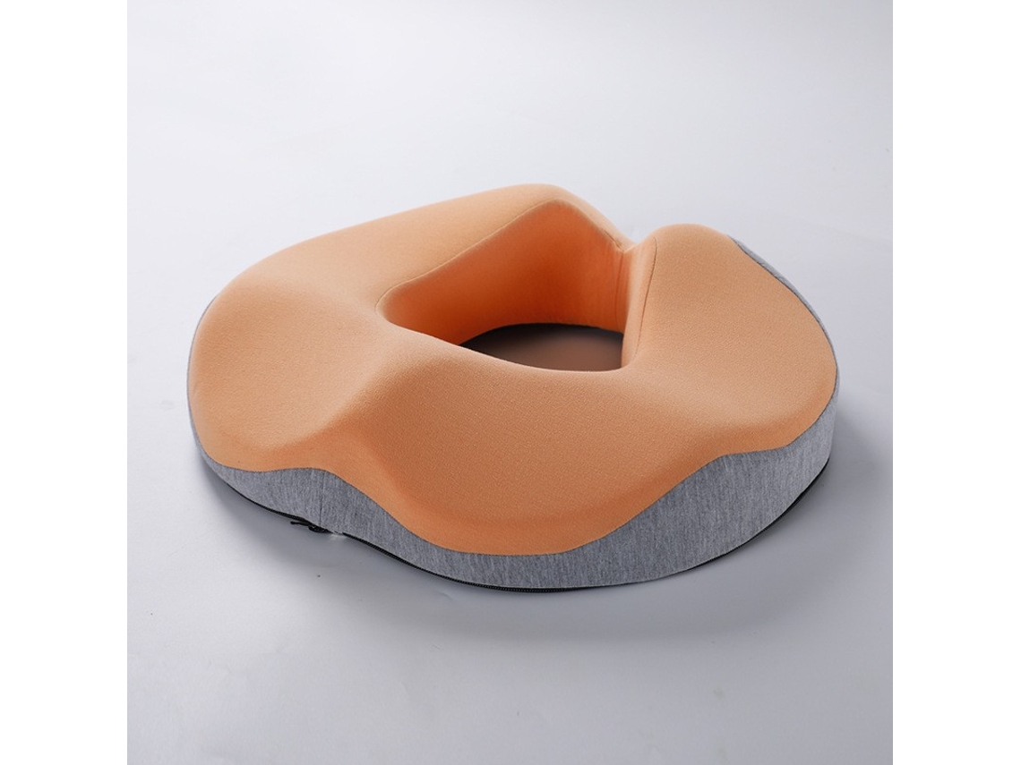 Almofada De Assento Em Espuma Viscoelástica Eifson Para Cadeiras De Escritório (cinza Claro Com Laranja)
