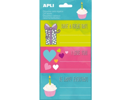 Etiquetas Adhesivas APLI para Los Regalos Del Gran Día