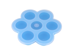 Molde De Silicona Para Huevos Con 7 Cavidades Y Tapa Para Congelador - Comida Para Bebés