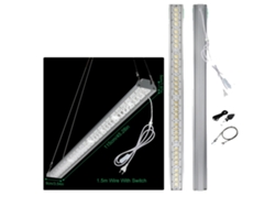 Lámpara LED de cultivo, espectro completo, bajo consumo energético, 160 W