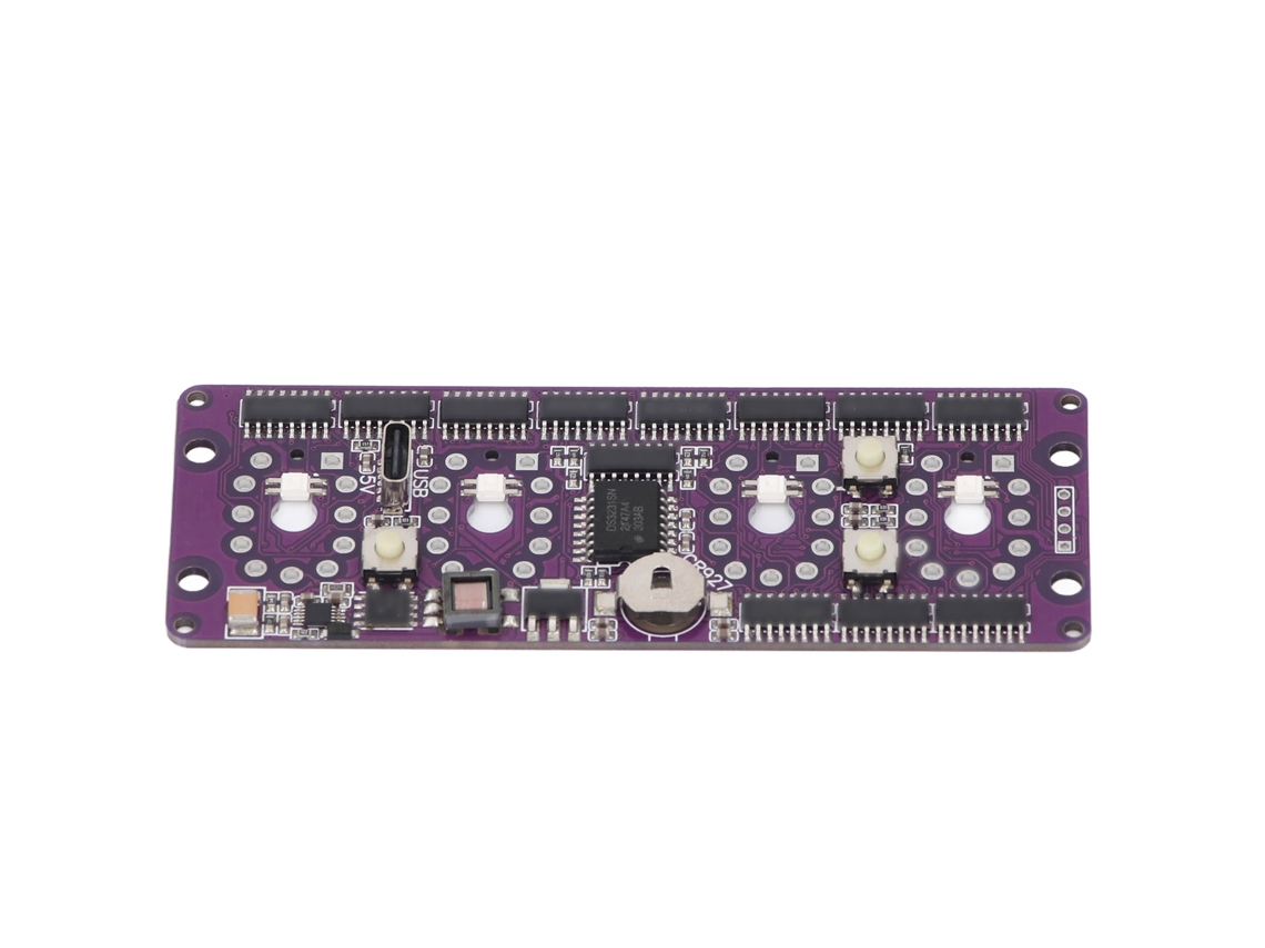 Placa De Circuito Impreso Para Reloj Con Tubos Nixie, Con Marcado Preciso Y Fácil Configuración.