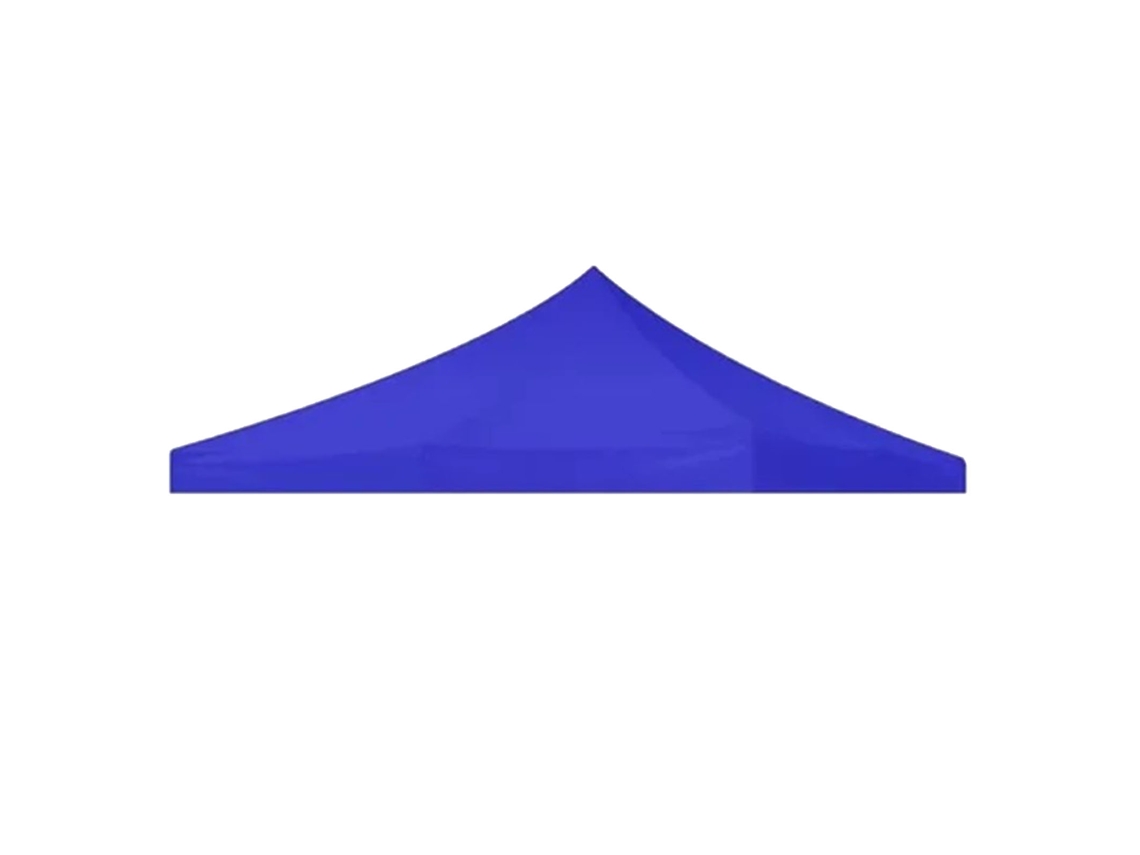 Toldo Plegable Cuadrado Azul De Tela Oxford, Resistente A La Lluvia Y A Los Rayos Uv, 2,9 X 2,9 M.