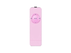 Mini reproductor MP3 portátil recargable y elegante, reproductor multimedia de música para el hogar, color rosa