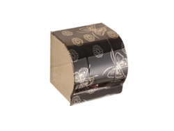 Portarrollos de papel higiénico de acero inoxidable, elegante y funcional, resistente al agua y con funda protectora, ideal para decorar tu hogar.