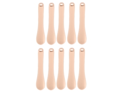 10 Peças De Espátula De Massagem Para Creme De Olhos, Colher Metálica Portátil Para Maquiagem E Máscaras Faciais