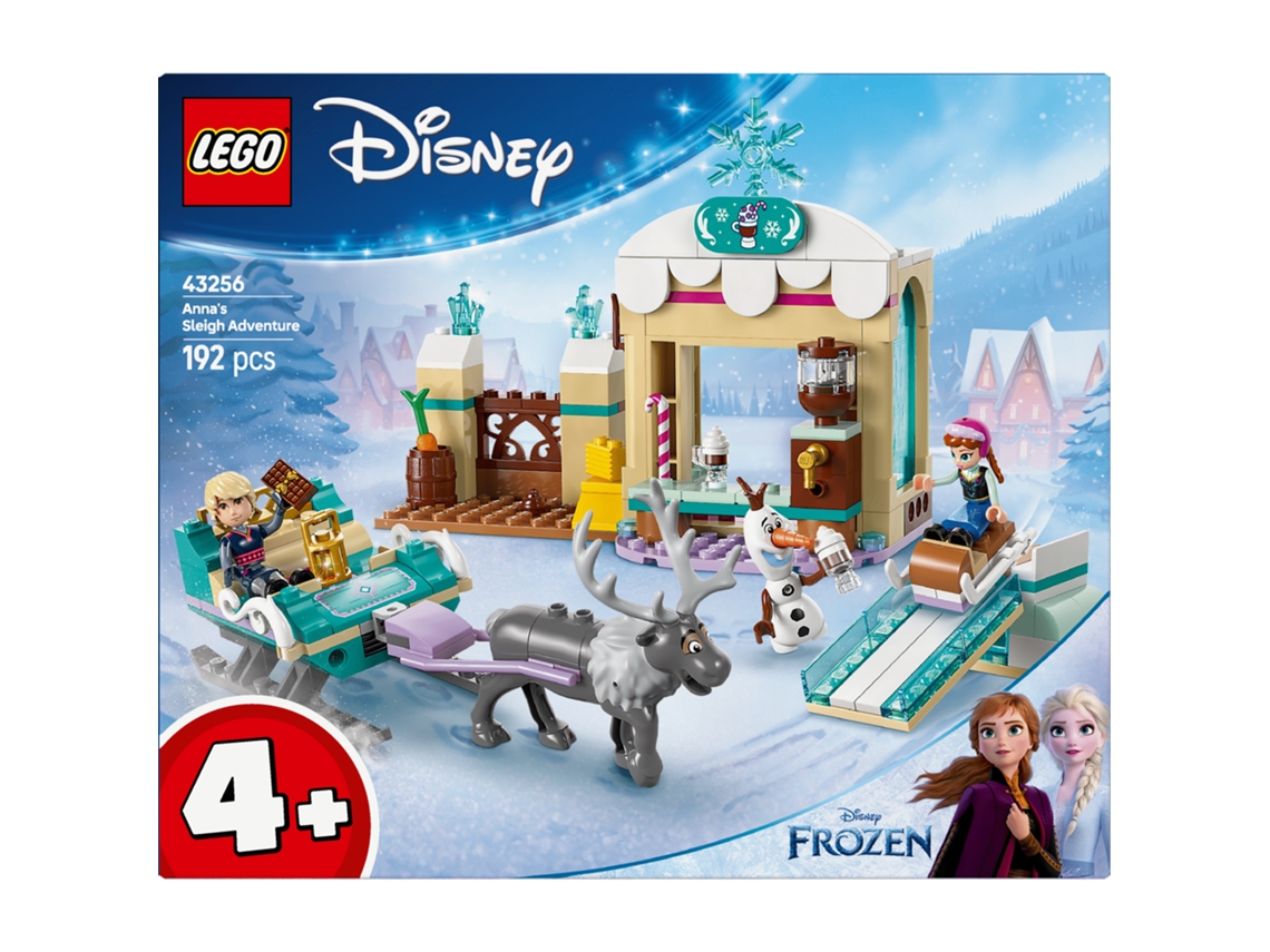 LEGO Disney: Frozen Aventura de Trenó da Anna – Kit de modelo para construir para fãs de fantasia (192 peças)