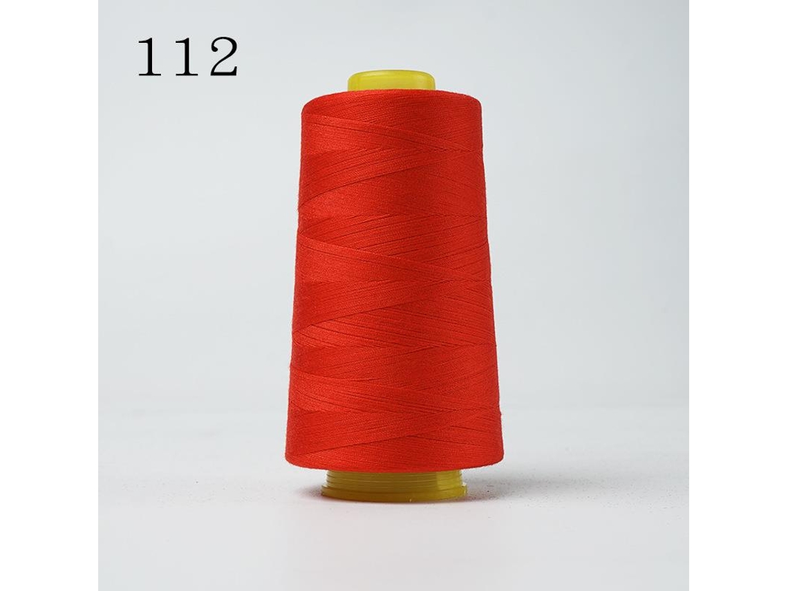 (rojo) Hilo De Bordar De Poliéster De Alta Velocidad De 3000 Yardas/402, Para Máquinas De Coser Domésticas.