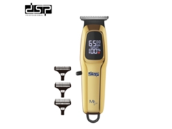 Máquina de cortar cabelo elétrica com visor digital LED, aço inoxidável, sem água, acabamento escovado, com motor interno. MDUG (carregamento USB)