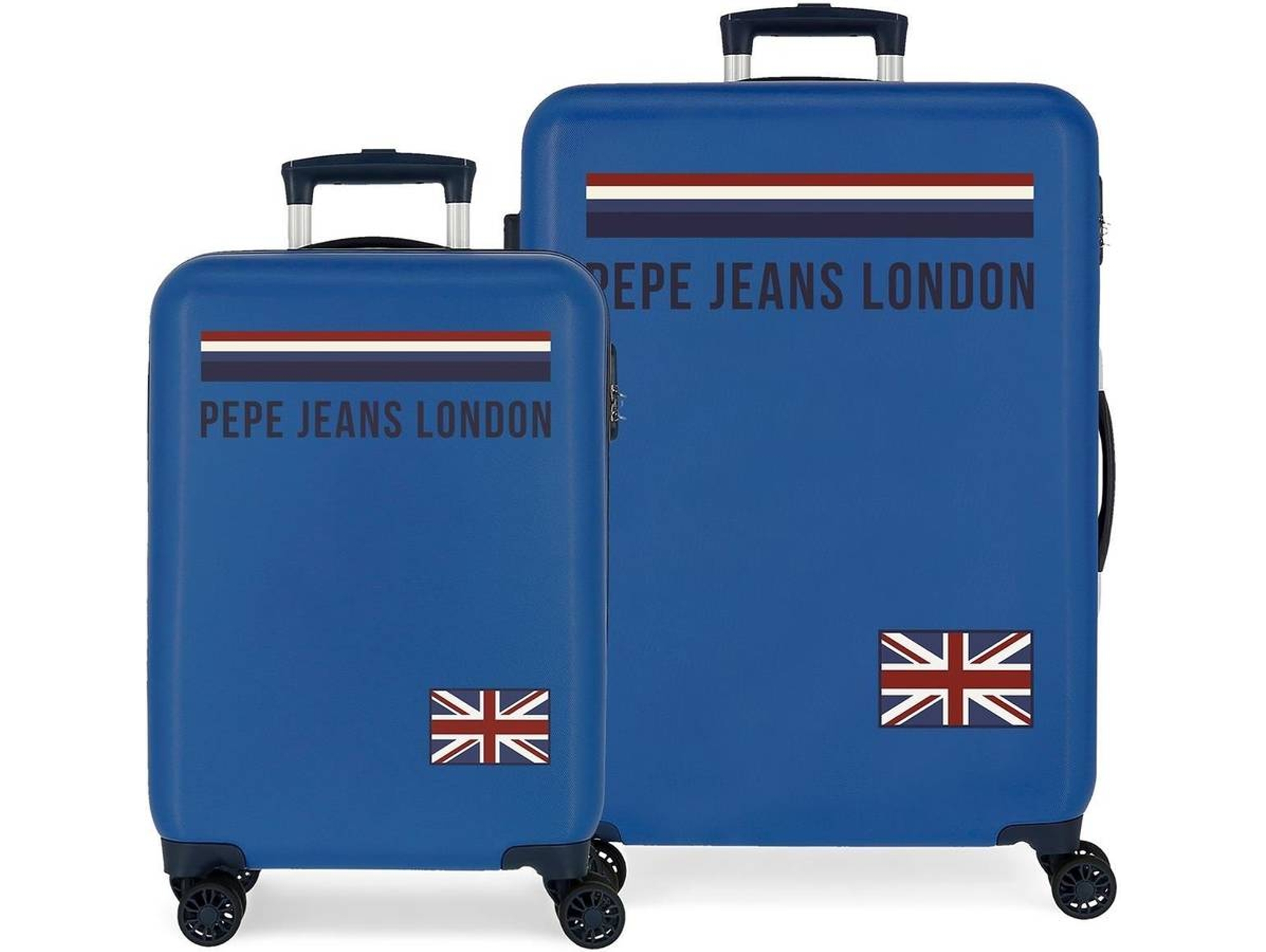 Conjunto de Maletas de Viaje PEPE JEANS Overlap Azul (48x68x26cm - 104 L)