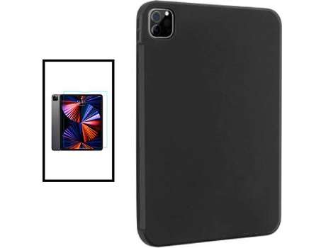 Kit Carcasa + Protector de Pantalla GorilaGlass iPad Pro 12.9 (2021) G4M Negro