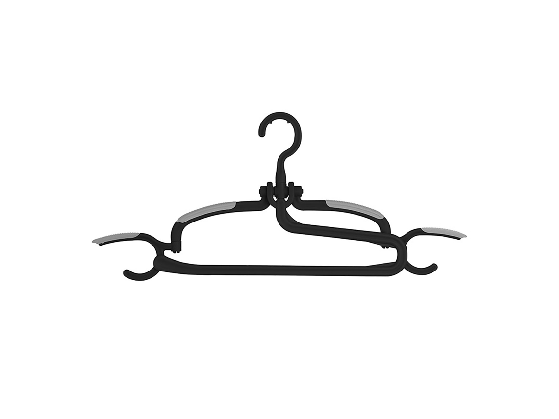 Percha para pantalones giratoria de plástico, multifunción, antideslizante y sin costuras