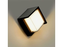 Aplique De Pared Led Moderno De 15 W Para Exteriores, Resistente Al Agua Ip65, Ideal Para Dormitorio, Hogar, Balcón O Patio (cuadrado De Aluminio + Acrílico).