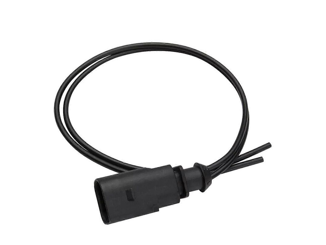 Conector sensor desgaste pastilla freno 2 pines. Plug precableado reparo 1J0973802. Repuesto compatible.