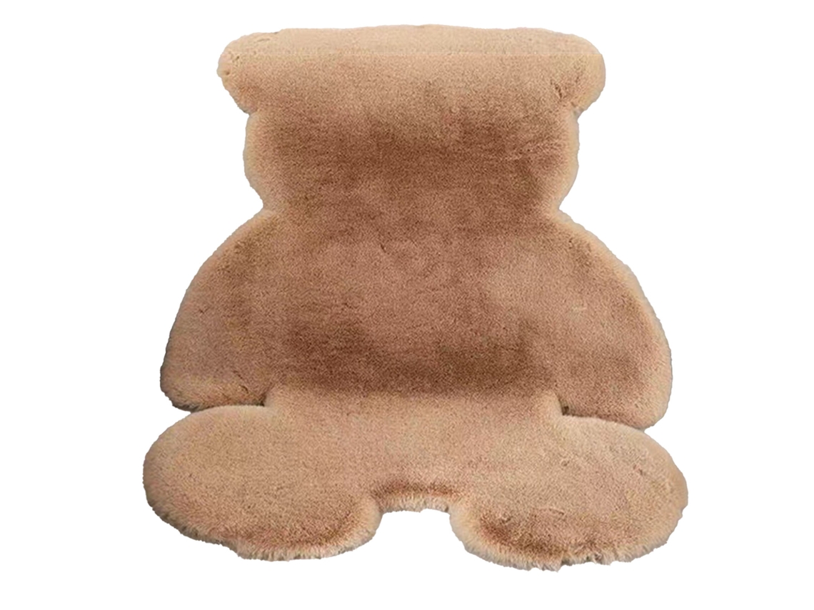 Bonita alfombra con forma de oso para dormitorio de niña, sala de estar y habitación infantil.