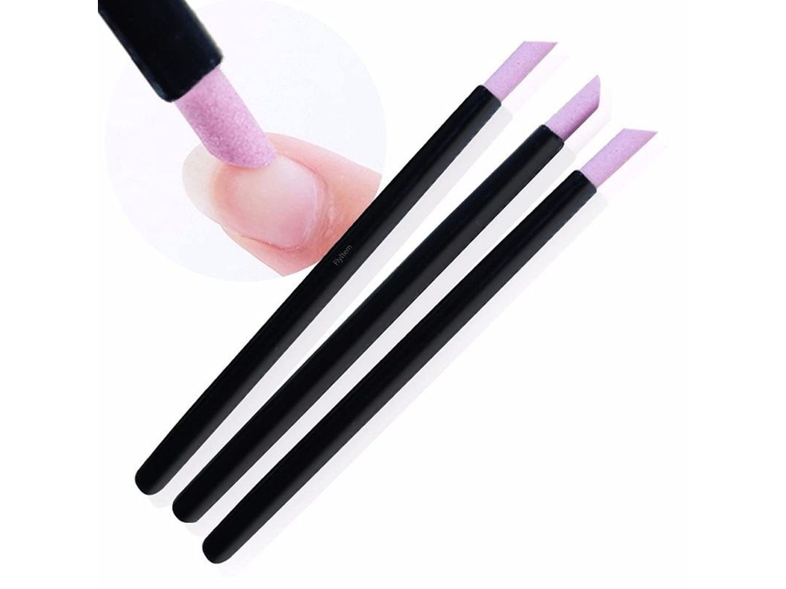 Limas De Uñas De Tela Con Lápiz De Piedra Para Uñas, Removedor De Cutículas Y Recortador De Cutículas.
