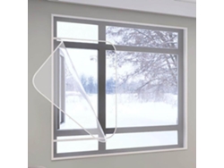 Lámina Aislante Transparente Para Ventanas, Kit De Aislamiento Térmico Interior Invierno, Lámina Burlete, F...