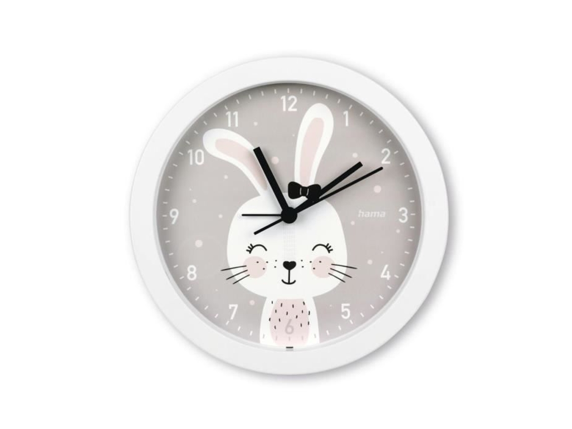 Reloj de mesa infantil Maui blanco con función despertador Ø16cm Hama