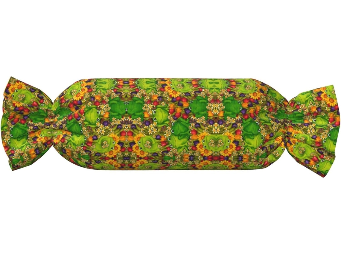 Almohada Cilíndrica Forma Rana: Felpa Poliéster Espuma Viscoelástica Resistentes Ajustable Fácil Soporte