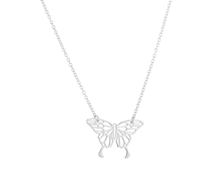 Collar creativo Cadena de mariposas huecas Femenino, regalo para novia