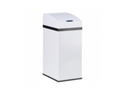 Relaxdays Cubo Sensor, Tapa Automática, Interior Con Asa, Higiénico, 7 L, Acero, 35x15x20 Cm, Blanco