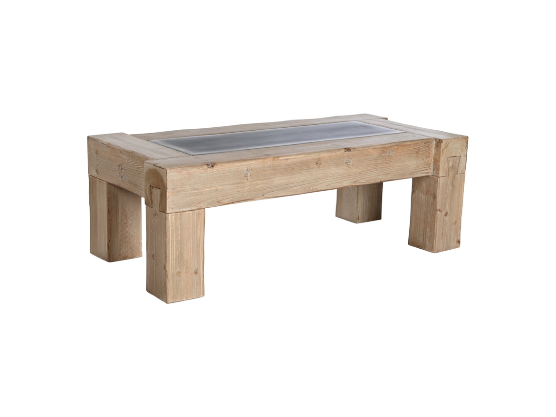 Mesa de centro de MDF de abeto natural, AQUANDRA HOUSE LIVING
