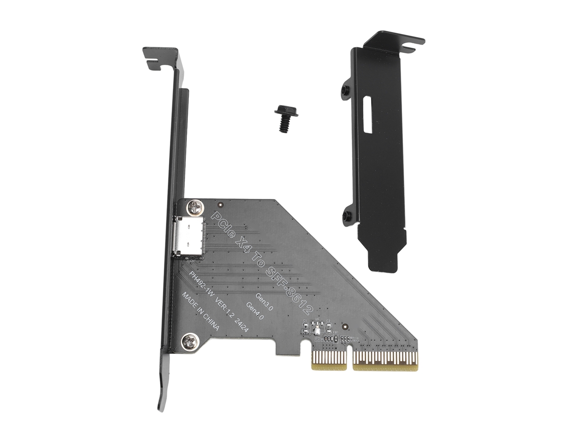 Adaptador Pcie 4.0 X4 A Oculink Sff-8612/8611 Para Nvme Ssd Gpu Egpu