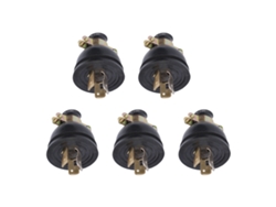 5 Enchufes De 3 Pines Antiaflojamiento Para Accesorios De Generadores De Gasolina De 168f Y 170f
