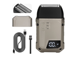 Afeitadora eléctrica de cuchillas recíprocas para hombre, 3 velocidades, 3 cuchillas (gris) Czhhmart