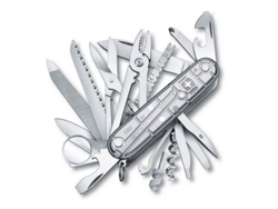 Victorinox 1.6794.T7 Navaja Suiza - Plata Transparente - Gris - Acero Inoxidable - Multideporte