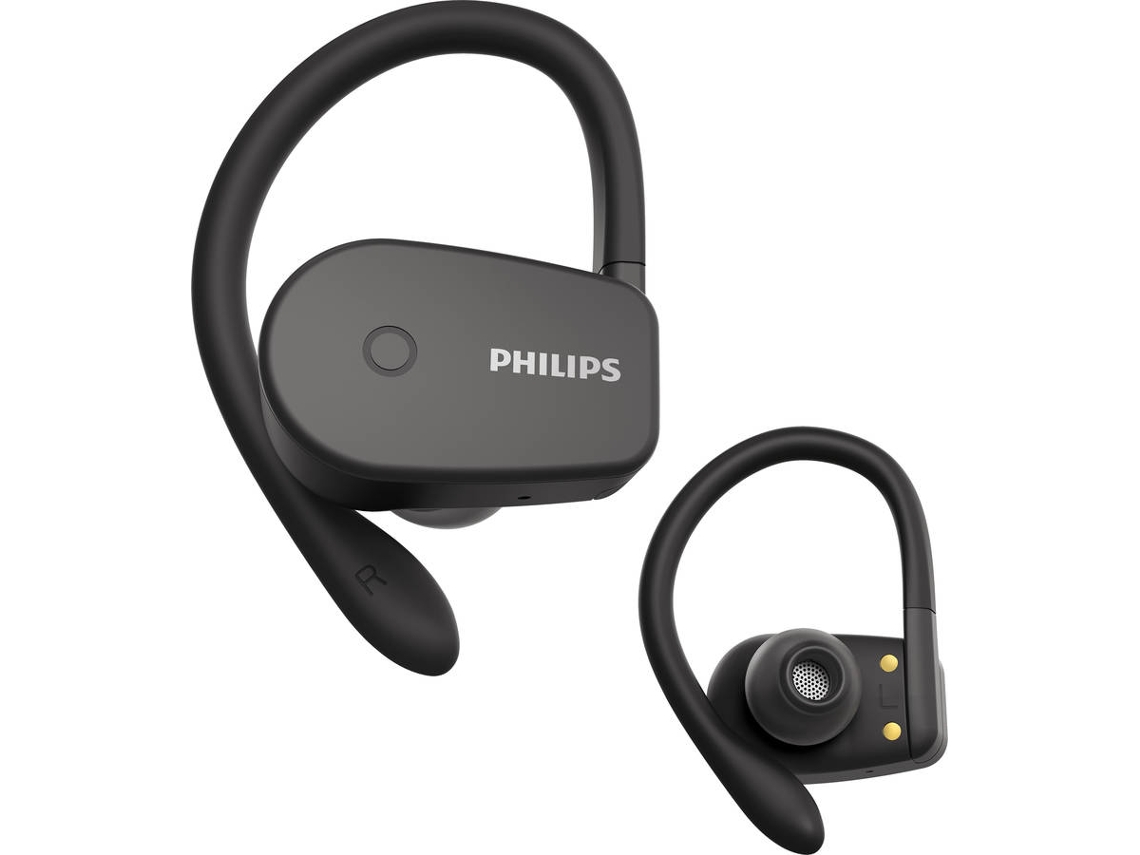 Auriculares Bluetooth True Wireless PHILIPS Taa5205Bk (In Ear - Micrófono - Negro)