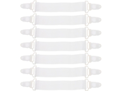 Pinzas Blanca Ajustables De Tela Para Sábanas,