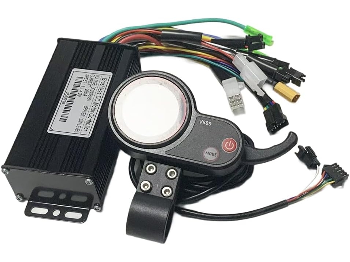 Controlador De Velocidad Eléctrica 26 En Onde Sinusoïdale 3 Modos Avec Écran Couleur 24 V, 36 48 V Pour