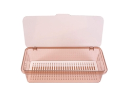 2026-34529-organizador De Cubiertos Con Tapa Para Cajón De Cocina, Tráyector Plástico Transparente Multifuncional