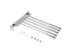 Toallero Giratorio De Acero Inoxidable Con 5 Barras Y Ganchos Para Montaje En Pared De Baño